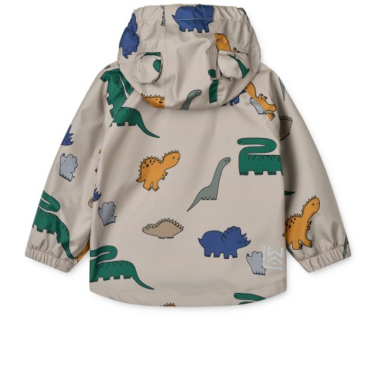 Liewood - Set antipioggia Manu - Completo giacca e pantaloni Wateroproof - Taglia: 86, Colore Liewood: Dinosaurs / Mist