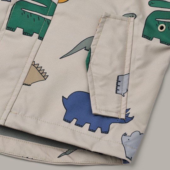 Liewood - Set antipioggia Manu - Completo giacca e pantaloni Wateroproof - Taglia: 92, Colore Liewood: Dinosaurs / Mist