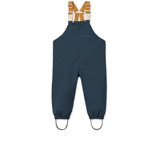 Liewood - Set antipioggia Manu - Completo giacca e pantaloni Wateroproof - Taglia: 104, Colore Liewood: Cats and Dogs / Sandy