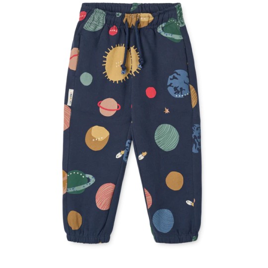 Liewood - Pantaloni della tutta Arlo - stampati - 100% Cotone organico - Taglia: 86/92, Colore Liewood: Universe Classic Navy