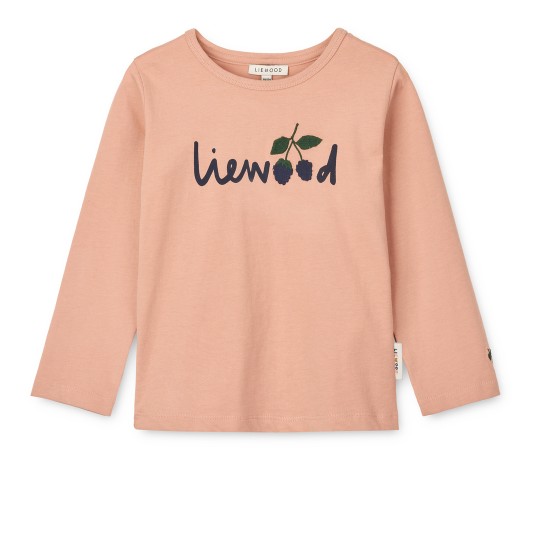 Liewood - Maglietta a maniche lunghe Apia - Taglia: 110/116, Colore Liewood: Berry / Pale Tuscany