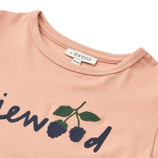 Liewood - Maglietta a maniche lunghe Apia - Taglia: 110/116, Colore Liewood: Berry / Pale Tuscany
