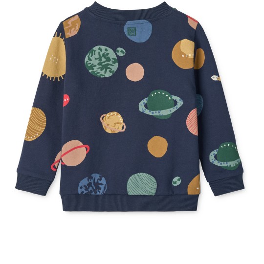 Liewood - Felpa stampata Thora - 100% Cotone organico - Taglia: 98/104, Colore Liewood: Universe Classic Navy