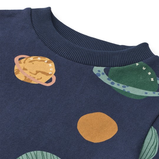 Liewood - Felpa stampata Thora - 100% Cotone organico - Taglia: 86/92, Colore Liewood: Universe Classic Navy