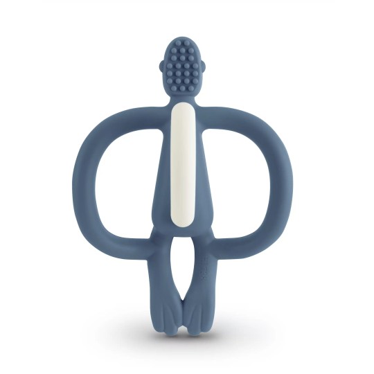 Matchstick Monkey - Massaggiagengive scimietta in silicone - Colore: Airforce Blue