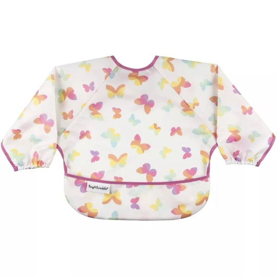 Tiny Twinkle - Bavaglino Grembiule impermeabile con maniche lunghe - 6-24mesi - Colore: Butterfly