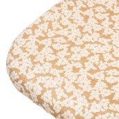 Nobodinoz - Lenzuolo con angoli per culla - Wabi-Sabi - 80x40x15cm - Colori Nobodinoz: Golden Brown Sakura