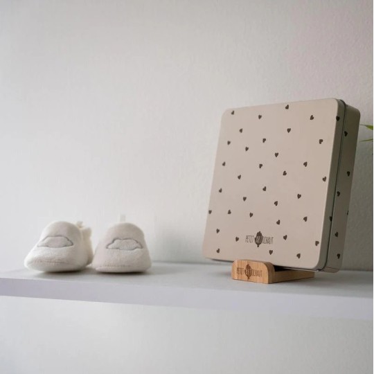 Petit Artichaut - Scatola baby quadrata per ricordi - Varianti Petit Artichaut: Jolis Coeurs