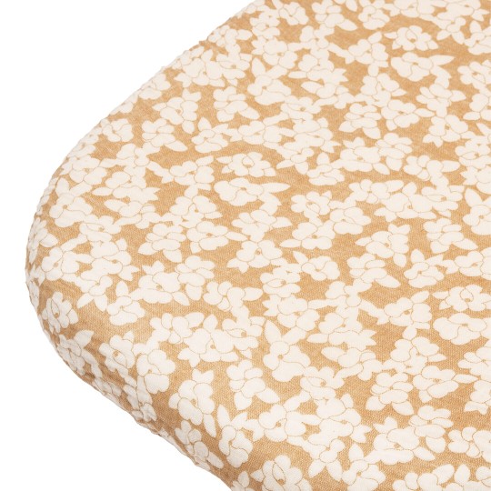 Nobodinoz - Lenzuolo con angoli per culla - Wabi-Sabi - 80x40x15cm - Colori Nobodinoz: Golden Brown Sakura