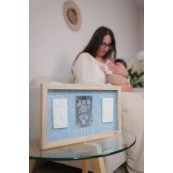 Petit Artichaut - Cornice per 2 impronte - Colore: Blu