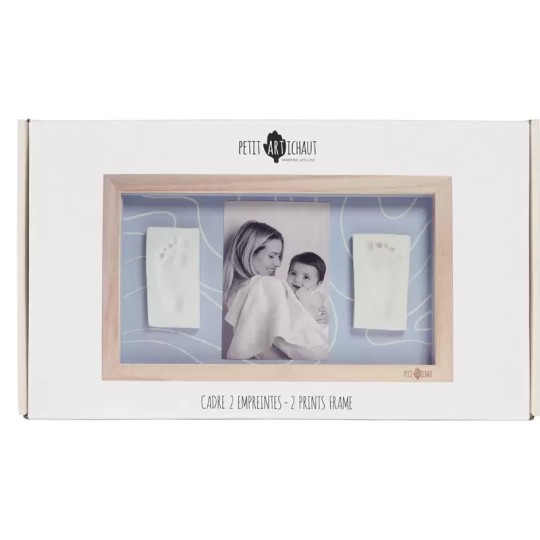 Petit Artichaut - Cornice per 2 impronte - Colore: Blu