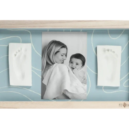 Petit Artichaut - Cornice per 2 impronte - Colore: Blu