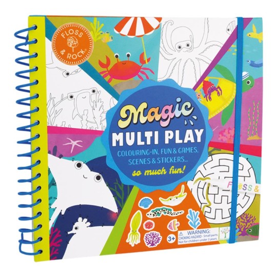 Floss & Rock - Magic Multiplay Libro da colorare con penna ad acqua - Floss & Rock: Ocean