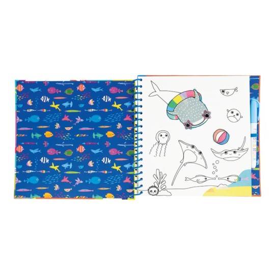 Floss & Rock - Magic Multiplay Libro da colorare con penna ad acqua - Floss & Rock: Ocean