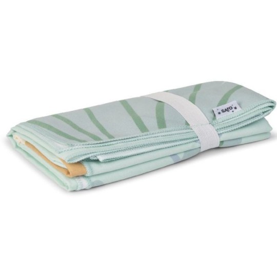 Saro - Telo mare in microfibra - Colori Saro: Jungle Green