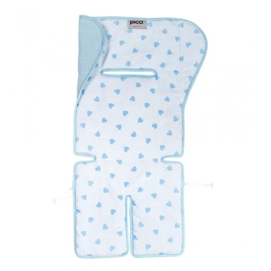 Picci - Materassino universale per passeggino, ovetto e carrozzina - Made in Italy - Colore: Azzurro