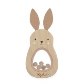 Kaloo - Sonaglio in legno multisonoro - Colore: Tortora