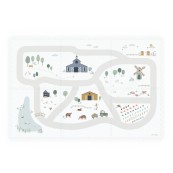 Play&Go - Tappetino 2 in 1 EEVAA road - 120x180 cm - Play&Go: Farm