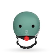 Scoot&Ride - Casco per bambini XXS-S - Riflettente - 45 -51cm - Colori Scoot&Ride: Verde-Foresta