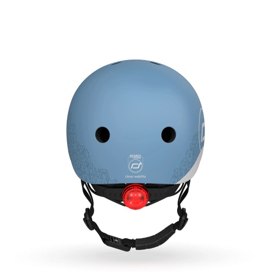 Scoot&Ride - Casco per bambini XXS-S - Riflettente - 45 -51cm - Colori Scoot&Ride: Steel