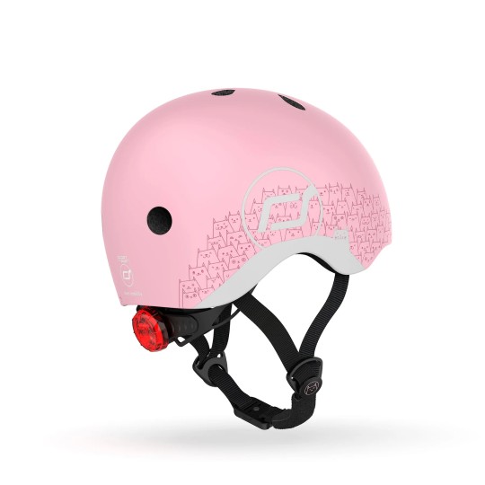 Scoot&Ride - Casco per bambini XXS-S - Riflettente - 45 -51cm - Colori Scoot&Ride: Rose
