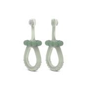 Suavinex - Spazzolino primi dentini - In silicone - 0-2 anni - Colore: Azzurro