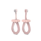 Suavinex - Spazzolino primi dentini - In silicone - 0-2 anni - Colore: Rosa