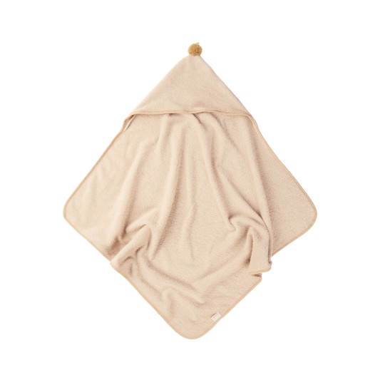 Nobodinoz - Accappatoio a triangolo 73x73 So Cute - Cotone Biologico. - Colori Nobodinoz: Latte
