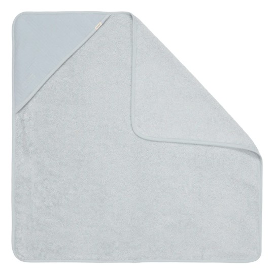 LITTLE DUTCH - Accappatoio triangolo 75x75 - Colori Little Dutch: Pure Soft Blue