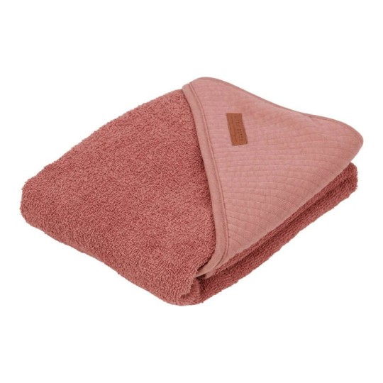LITTLE DUTCH - Accappatoio triangolo 75x75 - Colori Little Dutch: Pure Pink Blush