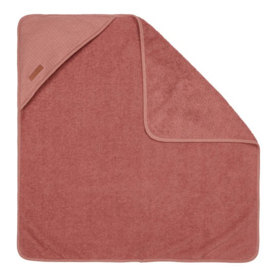 LITTLE DUTCH - Accappatoio triangolo 75x75 - Colori Little Dutch: Pure Pink Blush